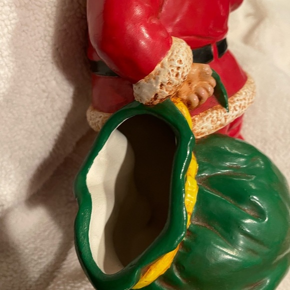 Festive Santa Claus Figurine - Red and Green - Picture 5 of 8